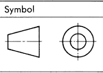 First angle projection symbol
